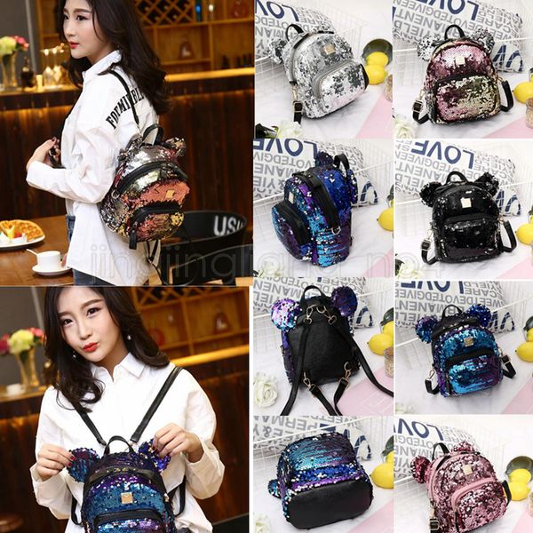 5 colors sequins girls small backpack big ears bling bling sequin mini backpacks women travel shoulder outdoor bag gga510 10pcs
5 colors sequins girls small backpack big ears bling bling sequin mini backpacks women travel shoulder outdoor bag gga510 10pcs