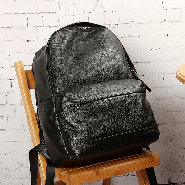 genuine leather backpack black contractive leather backpack for men usb charging male travel business
genuine leather backpack black contractive leather backpack for men usb charging male travel business