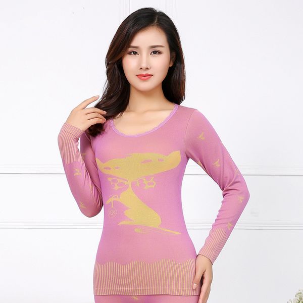 winter fox jacquard seamless slimming women thermal underwear set second thermal female skin lace o-neck ladies long johns, Black;pink
winter fox jacquard seamless slimming women thermal underwear set second thermal female skin lace o-neck ladies long johns, Black;pink