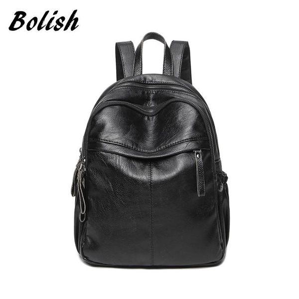 bolish brand soft waterproof pu leather women female bagpack larger travel backpacks for girls backpack diaper bag
bolish brand soft waterproof pu leather women female bagpack larger travel backpacks for girls backpack diaper bag
