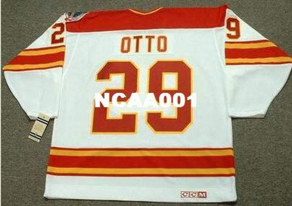 mens #29 joel otto calgary flames 1989 ccm vintage home hockey jersey or custom any name or number retro jersey, Black;red
mens #29 joel otto calgary flames 1989 ccm vintage home hockey jersey or custom any name or number retro jersey, Black;red