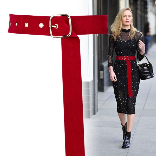 soft suede belt for women long velvet waistband gold square alloy metal buckle corset belt dress female ceintuur lady wedding, Black;brown
soft suede belt for women long velvet waistband gold square alloy metal buckle corset belt dress female ceintuur lady wedding, Black;brown