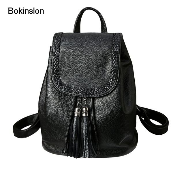 bokinslon backpack bags for women college wind casual woman backpacks pu leather popular female fashion bags
bokinslon backpack bags for women college wind casual woman backpacks pu leather popular female fashion bags