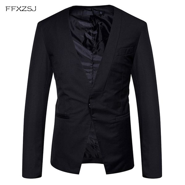 mens slim fit casual single breasted one buon blazer jacket 2018 fashion men wedding business party suits and blazers, White;black
mens slim fit casual single breasted one buon blazer jacket 2018 fashion men wedding business party suits and blazers, White;black