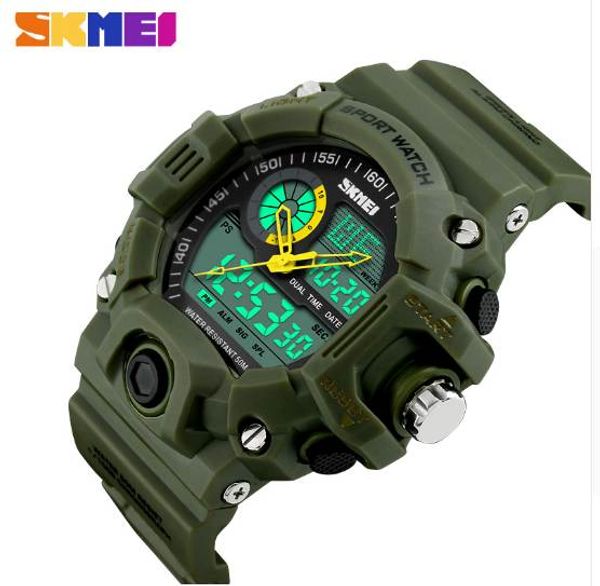 skmei men sports watches digital quartz led military watch multifunctional wristwatches relogio masculino, Slivery;brown
skmei men sports watches digital quartz led military watch multifunctional wristwatches relogio masculino, Slivery;brown