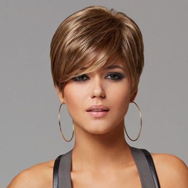 new arrival heat resistant blonde 10 inch short curly synthetic hair party wig full wigs for white woman, Black
new arrival heat resistant blonde 10 inch short curly synthetic hair party wig full wigs for white woman, Black