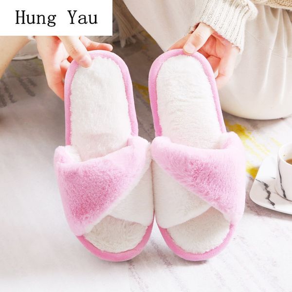 women slippers flips flops 2018 winter warm indoor shoes woman fashion platform female slides non-slip flat plus size 38-45, Black
women slippers flips flops 2018 winter warm indoor shoes woman fashion platform female slides non-slip flat plus size 38-45, Black