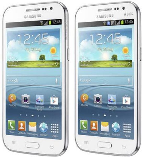 original unlocked samsung galaxy win duos i8552 cell phone android 4gb rom wifi gps quad core 4.7" touch screen refurbished phone
original unlocked samsung galaxy win duos i8552 cell phone android 4gb rom wifi gps quad core 4.7" touch screen refurbished phone
