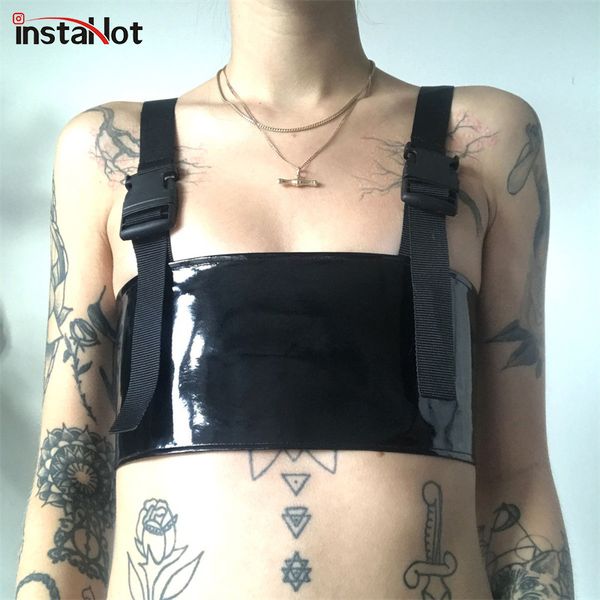 instabuckle adjustable faux leather strap women autumn club crop black white corset clubwear pu casual camis
instabuckle adjustable faux leather strap women autumn club crop black white corset clubwear pu casual camis