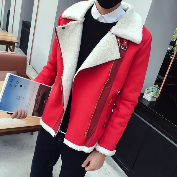 red parka mens khaki shearling jackets mens bomber jackets man winter erkek haki parka fur coats blue vintage slim fit, Black
red parka mens khaki shearling jackets mens bomber jackets man winter erkek haki parka fur coats blue vintage slim fit, Black