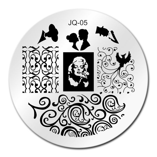 monroe projection nail art stamping template image plate jq05 nail plates manicure stencil set for 3d steel stamping, White
monroe projection nail art stamping template image plate jq05 nail plates manicure stencil set for 3d steel stamping, White