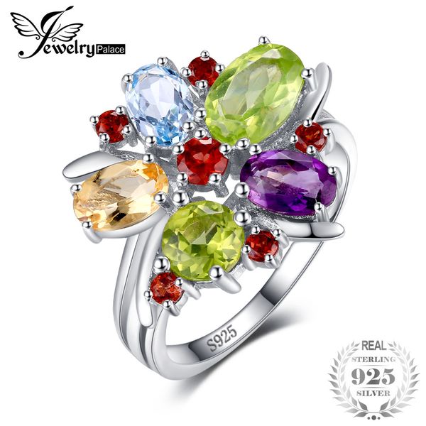 jewelrypalace flower 3.1ct natural amethysts garnets peridots citrines blue zs cocktail ring 925 sterling silver 2018, Golden;silver
jewelrypalace flower 3.1ct natural amethysts garnets peridots citrines blue zs cocktail ring 925 sterling silver 2018, Golden;silver