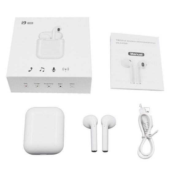 Twins I9 TWS True Wireless Bluetooth Stereo In-ear Earphones Sports Running Earbuds Headphone With Microphone For iphone 6 7 8 8 Plus x
Twins I9 TWS True Wireless Bluetooth Stereo In-ear Earphones Sports Running Earbuds Headphone With Microphone For iphone 6 7 8 8 Plus x