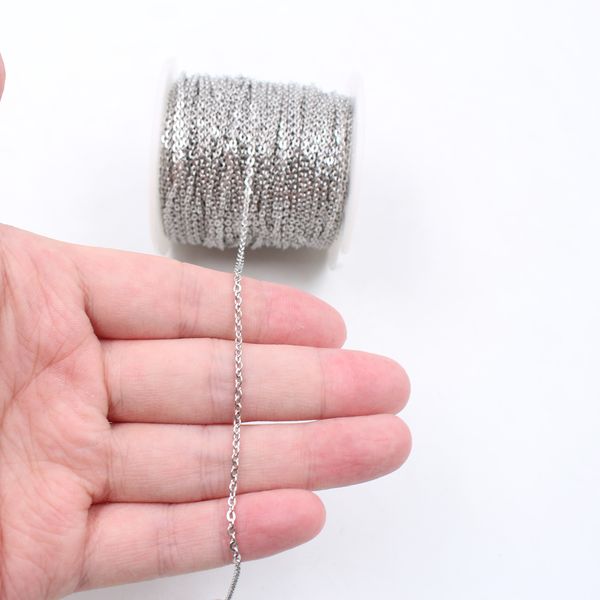 12meter/ lot strong silver tone 2.4mm wide strong oval cross chain stainless steel jewelry finding chain marking diy
12meter/ lot strong silver tone 2.4mm wide strong oval cross chain stainless steel jewelry finding chain marking diy