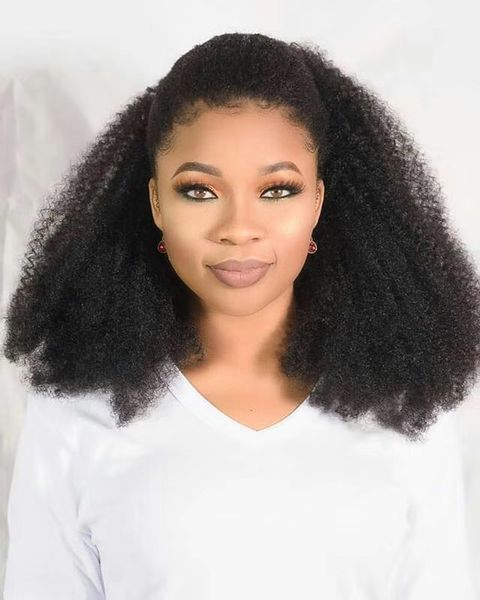 kinky curly drawstring ponytail hairpiece clip in natural black virgin mongolian ponytail hair extensions 10-24inch afro pony tail 140g
kinky curly drawstring ponytail hairpiece clip in natural black virgin mongolian ponytail hair extensions 10-24inch afro pony tail 140g