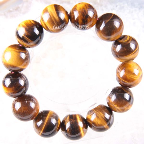fashion jewelry stretch 14mm round beads natural stone gold tiger's eye bracelet 8inches 1pcs lh1844, Black
fashion jewelry stretch 14mm round beads natural stone gold tiger's eye bracelet 8inches 1pcs lh1844, Black