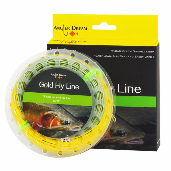 angler dream weight forward floating gold line with two welded loops 100 ft freshwater fishing line with spool
angler dream weight forward floating gold line with two welded loops 100 ft freshwater fishing line with spool