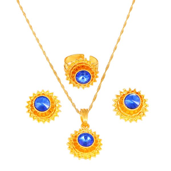 ethiopian gold color flower jewelry sets earrings pendant ring with stone african habesha nigeria charm jewelry, Black
ethiopian gold color flower jewelry sets earrings pendant ring with stone african habesha nigeria charm jewelry, Black