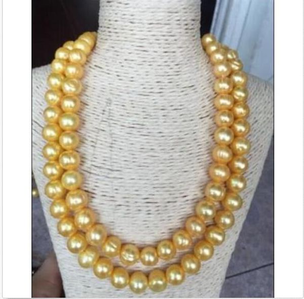 2019 single strand 11-12mm natural south sea yellow pearl necklace 35" 14k / 20, Silver
2019 single strand 11-12mm natural south sea yellow pearl necklace 35" 14k / 20, Silver