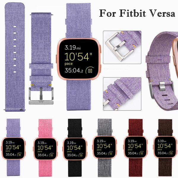 fine woven nylon strap for fitbit versa smart wrist watch colorful wrist strap with buckle connector sport smartband watchbands, Black;red
fine woven nylon strap for fitbit versa smart wrist watch colorful wrist strap with buckle connector sport smartband watchbands, Black;red