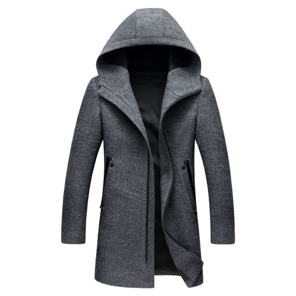 2017 autumn new long hooded mens coats overcoats black grey colors mens wool jacket
2017 autumn new long hooded mens coats overcoats black grey colors mens wool jacket