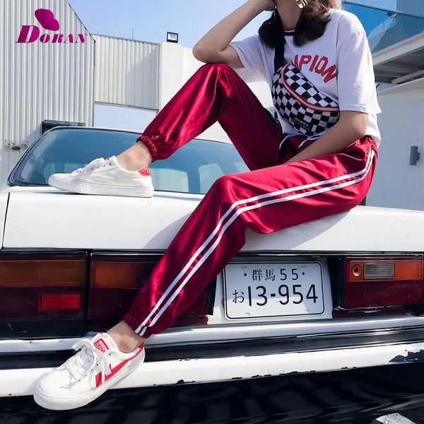 fashion harajuk women silk red pants mid waist hiphop pink black pant with pockets girls pant jogger dance satin pants, Black;white
fashion harajuk women silk red pants mid waist hiphop pink black pant with pockets girls pant jogger dance satin pants, Black;white