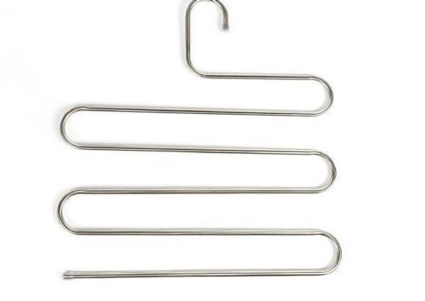 magic stainless steel trousers hanger multifunction pants closet belt holder rack s-type 5 layers saving space
magic stainless steel trousers hanger multifunction pants closet belt holder rack s-type 5 layers saving space