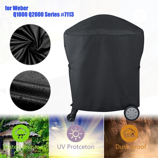 black polyester bbq cover rolling cart barbecue grill protective cover for weber q1000 2000 series #7113 camping bbq supplies
black polyester bbq cover rolling cart barbecue grill protective cover for weber q1000 2000 series #7113 camping bbq supplies