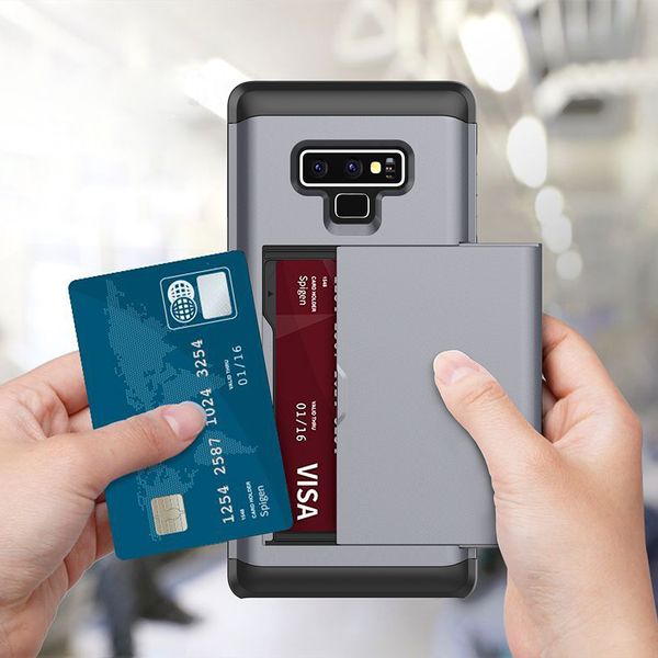 Retail Slide Card Slot Phone Case For Samsung Galaxy Note 9 S9 Plus PC TPU Armor Cover For S7 S8 Edge Plus Wallet
Retail Slide Card Slot Phone Case For Samsung Galaxy Note 9 S9 Plus PC TPU Armor Cover For S7 S8 Edge Plus Wallet