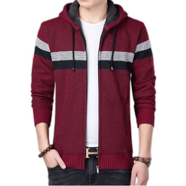 hooded knit jacket men casual slim fit cardigan thin jacket and coat male autumn winter korean knitting plus velet, Black;brown
hooded knit jacket men casual slim fit cardigan thin jacket and coat male autumn winter korean knitting plus velet, Black;brown