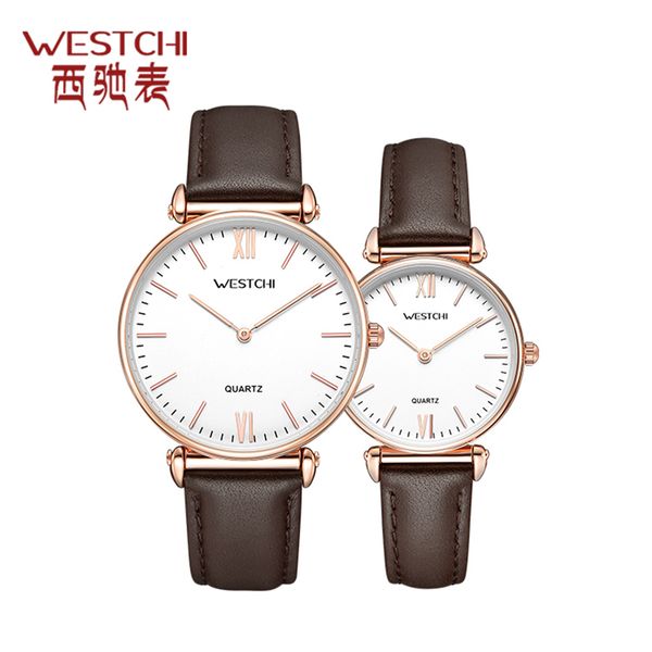 couple watches westchi brand men/women ultra-thin waterproof clock leather strap fashion quartz watch lovers wristwatch, Slivery;brown
couple watches westchi brand men/women ultra-thin waterproof clock leather strap fashion quartz watch lovers wristwatch, Slivery;brown