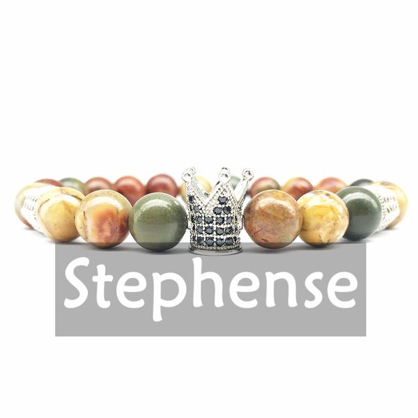 cz0025 2018 new design crown charm bracelet natural picasso j-asper energy bracelet zircon bead balance bracelet wholesale, Black
cz0025 2018 new design crown charm bracelet natural picasso j-asper energy bracelet zircon bead balance bracelet wholesale, Black