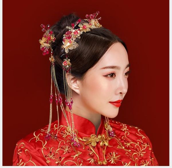 bridal headwear, antique hair accessories, 2018 new accessories, classic dragon and phoenix gowns, simple atmosphere, Slivery;golden
bridal headwear, antique hair accessories, 2018 new accessories, classic dragon and phoenix gowns, simple atmosphere, Slivery;golden
