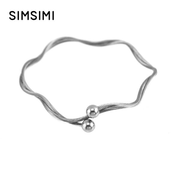 simsimi women cuff bracelet pulseira feminina hexagon steel wire rope bangle twist stainless steel cable bracelet, Golden;silver
simsimi women cuff bracelet pulseira feminina hexagon steel wire rope bangle twist stainless steel cable bracelet, Golden;silver