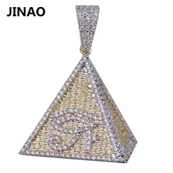 jinao hip hop gold color plated egyptian pyramid eye of horus pendant necklace iced out micro paved zircon bling chram jewelry, Silver
jinao hip hop gold color plated egyptian pyramid eye of horus pendant necklace iced out micro paved zircon bling chram jewelry, Silver