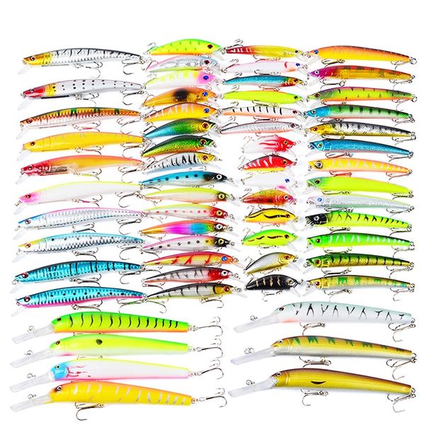 proberos dwmi009 60-piece set abs plastic classic fishing lures hard bait 
proberos dwmi009 60-piece set abs plastic classic fishing lures hard bait