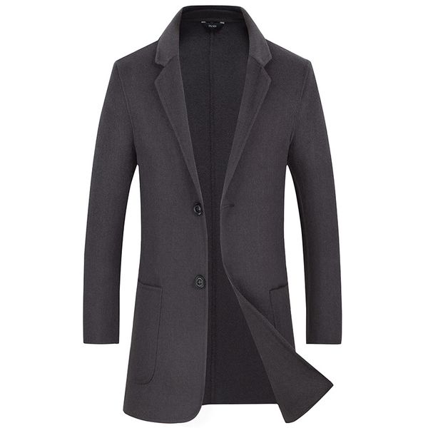 2018 winter men double-faced woolen trench coat mens outerwear casual coat men's jacket single breasted trench men, Black
2018 winter men double-faced woolen trench coat mens outerwear casual coat men's jacket single breasted trench men, Black