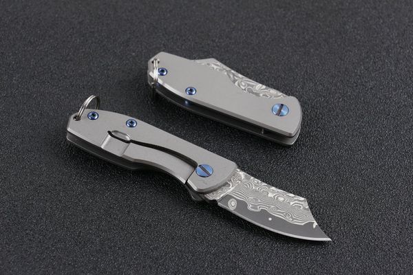 2018 Mini HandCraft VG10 Damascus Razor Outdoor Pocket Tactical Knife Titanium Handle Folding Knives Utility EDC Tools Survival Gear P214F
2018 Mini HandCraft VG10 Damascus Razor Outdoor Pocket Tactical Knife Titanium Handle Folding Knives Utility EDC Tools Survival Gear P214F