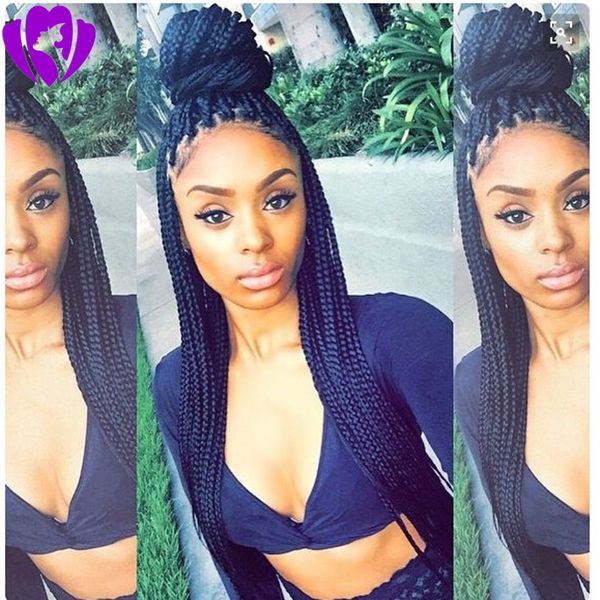 long black brazilian full lace front braided wigs with baby hair micro braids synthetic lace front wig for women heat resistant
long black brazilian full lace front braided wigs with baby hair micro braids synthetic lace front wig for women heat resistant