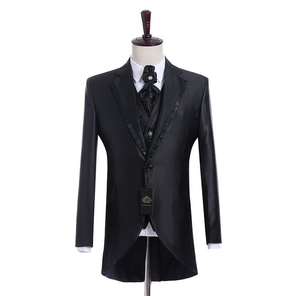 real picture groomsmen shiny black groom tuxedos notch lapel men suits side vent wedding/prom man blazer ( jacket+pants+vest+tie ) k944, Black;gray
real picture groomsmen shiny black groom tuxedos notch lapel men suits side vent wedding/prom man blazer ( jacket+pants+vest+tie ) k944, Black;gray