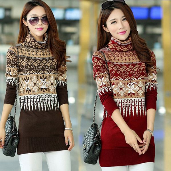 2015 new autumn winter turtleneck sweater women warm loose long sweater dress printing jumpers ing, White;black
2015 new autumn winter turtleneck sweater women warm loose long sweater dress printing jumpers ing, White;black