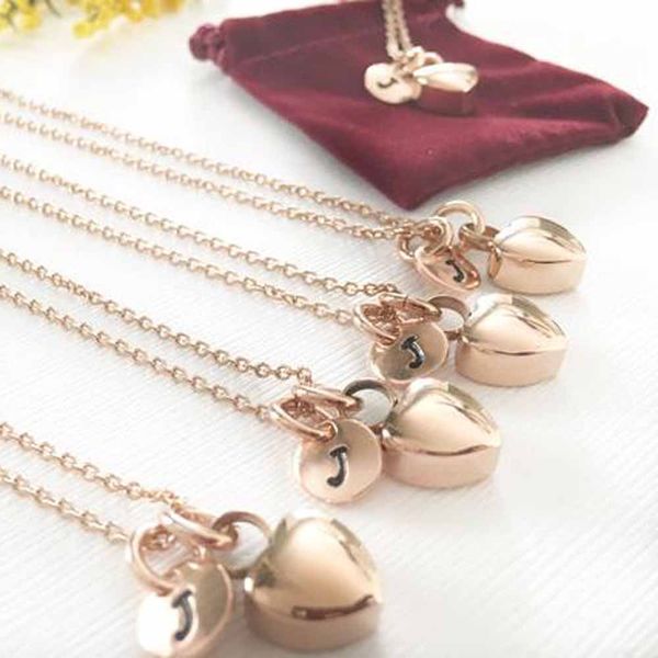 rose gold heart pendant initial necklace ash holder urn necklace cremation jewelry, Silver
rose gold heart pendant initial necklace ash holder urn necklace cremation jewelry, Silver