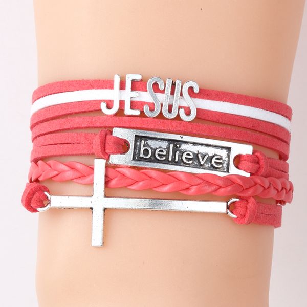 ncrhgl jesus believe bracelet bangles cross charm braided pu leather bracelets fashion 2018 jewelry for men women drop shipping, Black
ncrhgl jesus believe bracelet bangles cross charm braided pu leather bracelets fashion 2018 jewelry for men women drop shipping, Black