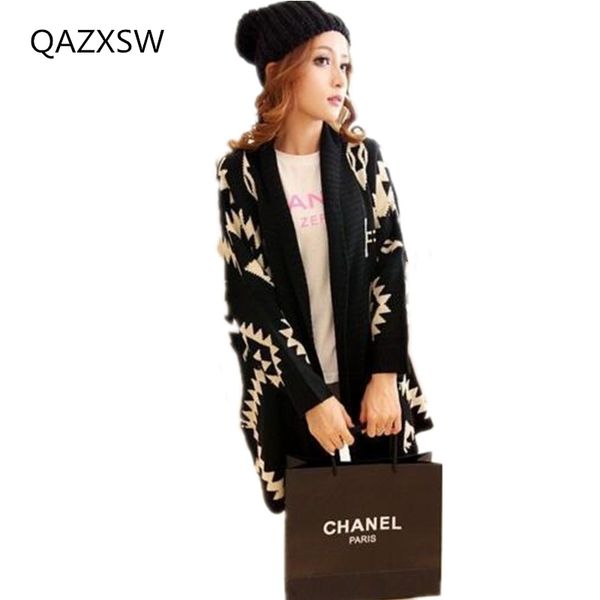 2018 autumn winter europe geometric diamond pattern loose knit cardigan women sweater fashion trendy temperament shawl coat cz89, White;black
2018 autumn winter europe geometric diamond pattern loose knit cardigan women sweater fashion trendy temperament shawl coat cz89, White;black