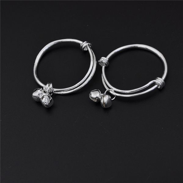 2pcs baby kids bell bracelet newborn plated silver bracelet birthday party gift new, Black
2pcs baby kids bell bracelet newborn plated silver bracelet birthday party gift new, Black