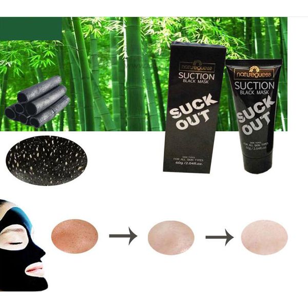 Natureguess Blackheads Face Mask Suction Black Heads Remover Deep Cleansing Mud Facial Mask Acne Treatment Pore Cleaner Mask 60g 2018