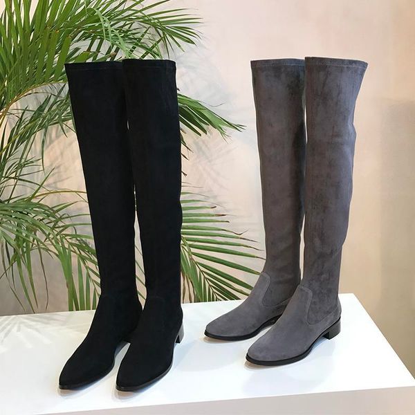 knee thigh high heel long boots mid heels leather warm fashion original brand designer shoes women ladies pointed toe elastic slim boots
knee thigh high heel long boots mid heels leather warm fashion original brand designer shoes women ladies pointed toe elastic slim boots