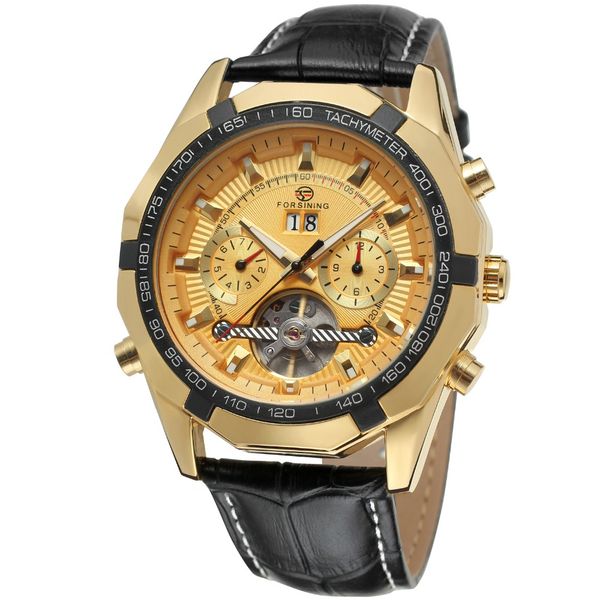 forsining men's watch automatic movement tourbillion calendar luxury genuine leather strap brand wristwatch color gold, Slivery;brown
forsining men's watch automatic movement tourbillion calendar luxury genuine leather strap brand wristwatch color gold, Slivery;brown