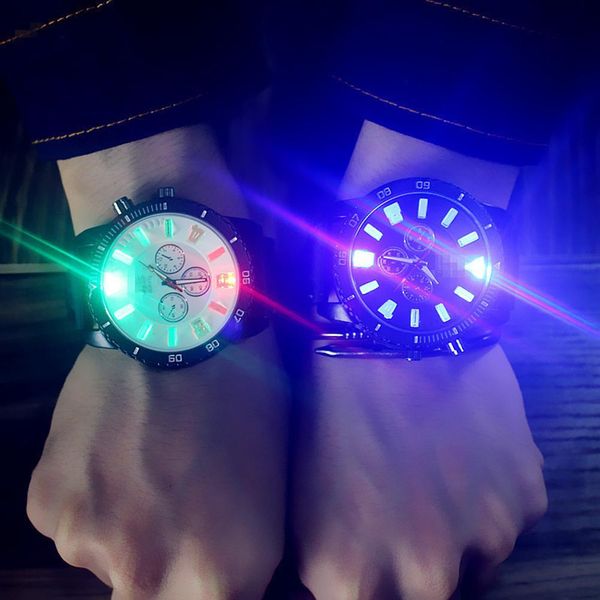 lintimes men/women students lovers watch fashionable led luminous silicone strap quartz wristwatch, Slivery;brown
lintimes men/women students lovers watch fashionable led luminous silicone strap quartz wristwatch, Slivery;brown