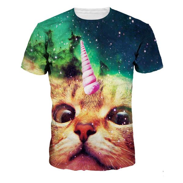 women casual t-shirt 3d print brown cat fashion o-neck t-shirts 2018 summer loose starry sky short sleeve for lover na198, White;black
women casual t-shirt 3d print brown cat fashion o-neck t-shirts 2018 summer loose starry sky short sleeve for lover na198, White;black